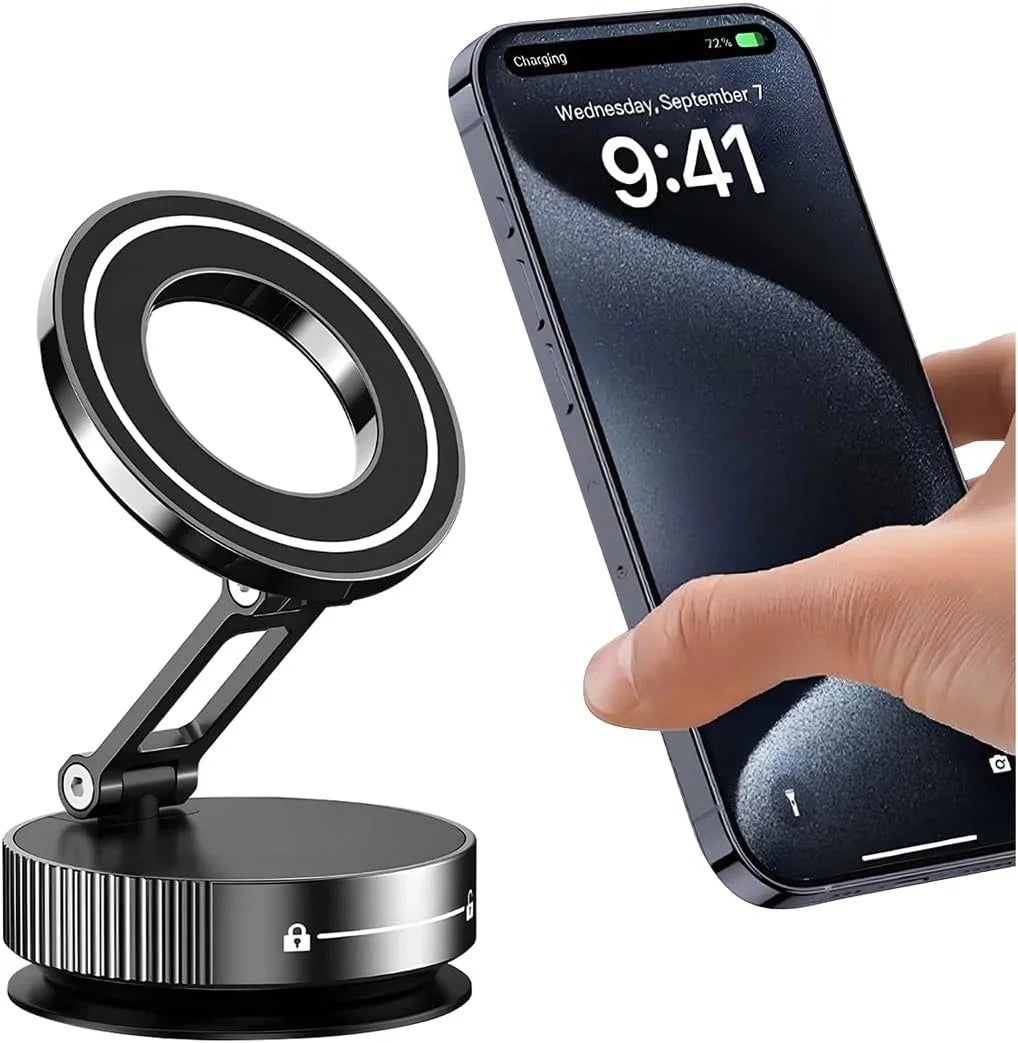 2026 Magnetic vacuum car phone holder 360 adjustable mount