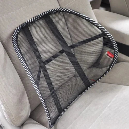 Ventilate Mesh Car Lumbar Back Support Cushion Universal Ergonomic Back Brace Massage Pad for Auto Seat Office Home Chair
