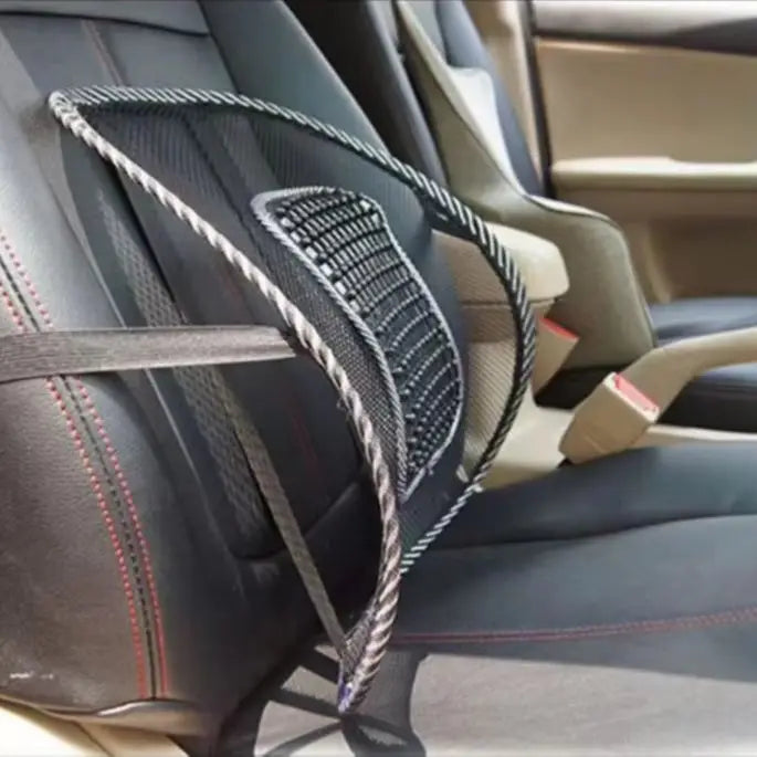 Ventilate Mesh Car Lumbar Back Support Cushion Universal Ergonomic Back Brace Massage Pad for Auto Seat Office Home Chair