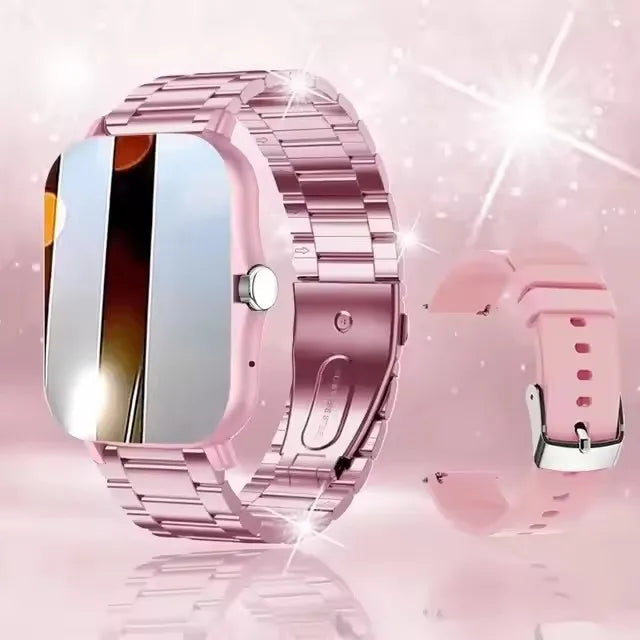 Smart Watch with Full Touch Screen, Call & Message Reminder, Music Control – Compatible with iPhone & Android