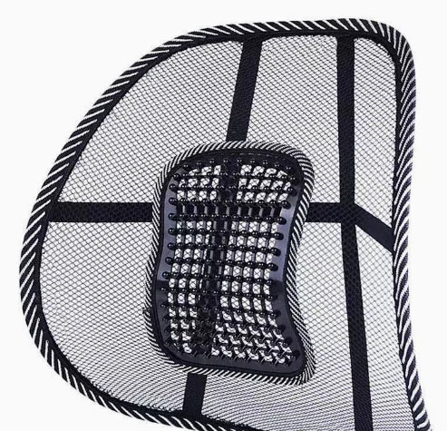 Ventilate Mesh Car Lumbar Back Support Cushion Universal Ergonomic Back Brace Massage Pad for Auto Seat Office Home Chair