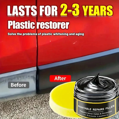 B1267 Car Interior Plastic Leather Scratch Repair Paste Anti-Aging Paste  Automotive Tires Seats Steering Wheel Polishing Wax
